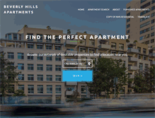 Tablet Screenshot of luxuryapartmentsbeverlyhills.com